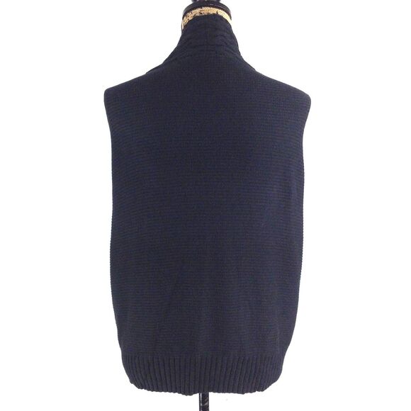 NWT The Limited Cardigan XS Black Chunky Knit Trim Slouchy Oversize Sweater $70 - Picture 3 of 6
